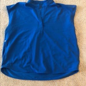 Figs womens royal blue scrub top